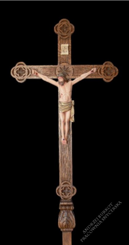 Krzyż procesyjny drewniany 3.17