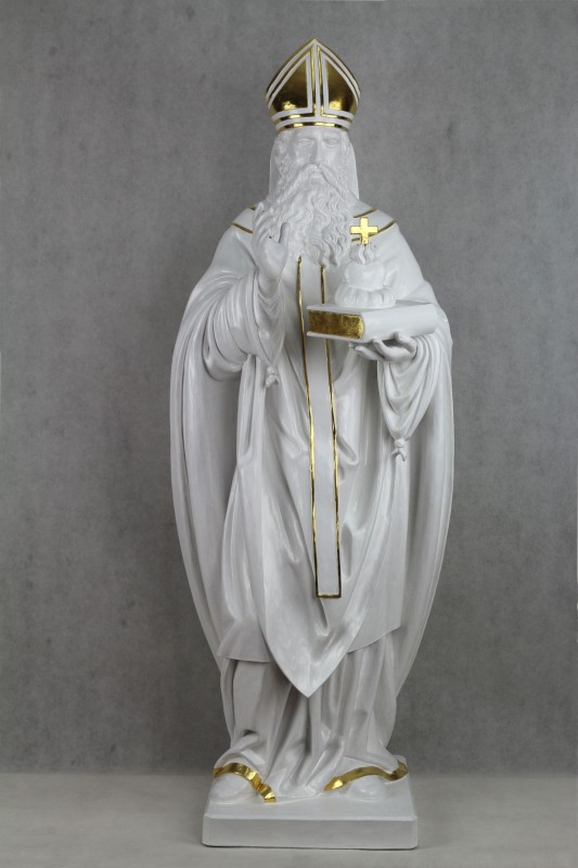 Św. Augustyn - Doktor Kościoła - rzeźba wykonana w drewnie lipowym