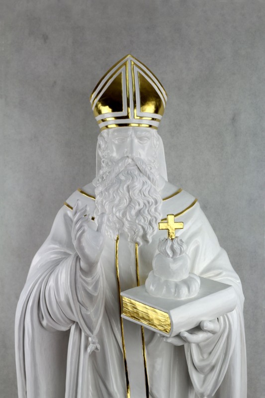 Augustyn - Doktor Kościoła Katolickiego, rzeźba wykonana w drewnie lipowym