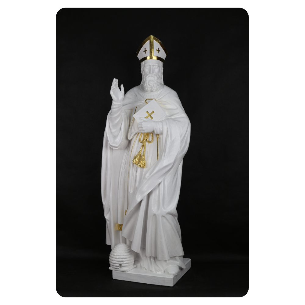 Ambroży - rzeźba w drewnie