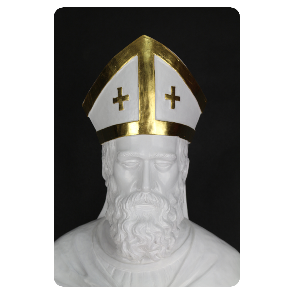 Św. Ambroży - rzeźba w drewnie