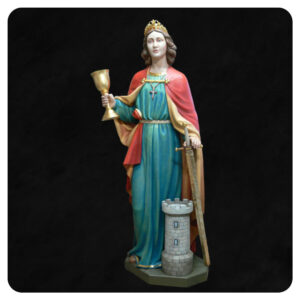 Barbara - rzeźba drewniana