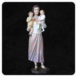 Beretta Molla - rzeźba sakralna wykonana ręcznie, polichromowana