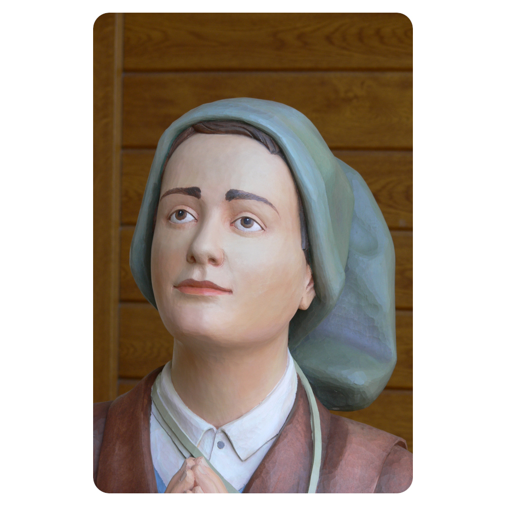 Franciszek Marto - figura wykonana w drewnie lipowym