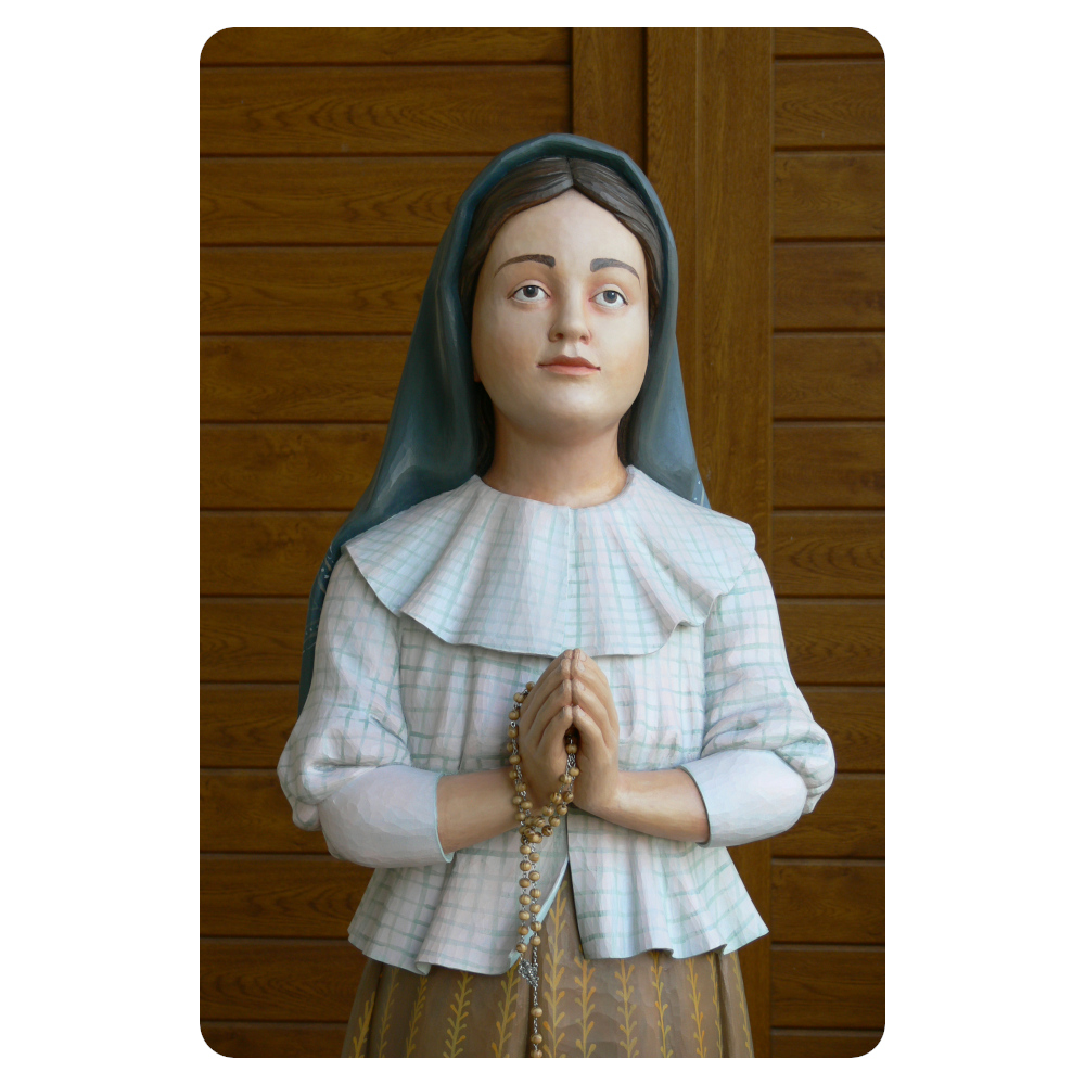 Hiacynta Marto - figura wyrzeźbiona w drewnie lipowym