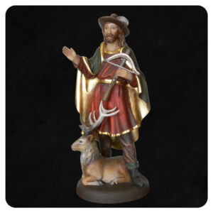 Hubert - rzeźba wykonana w drewnie lipowym