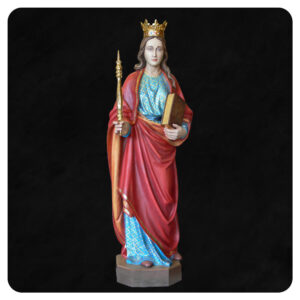 Jadwiga Andegaweńska - rzeźba z polichromią