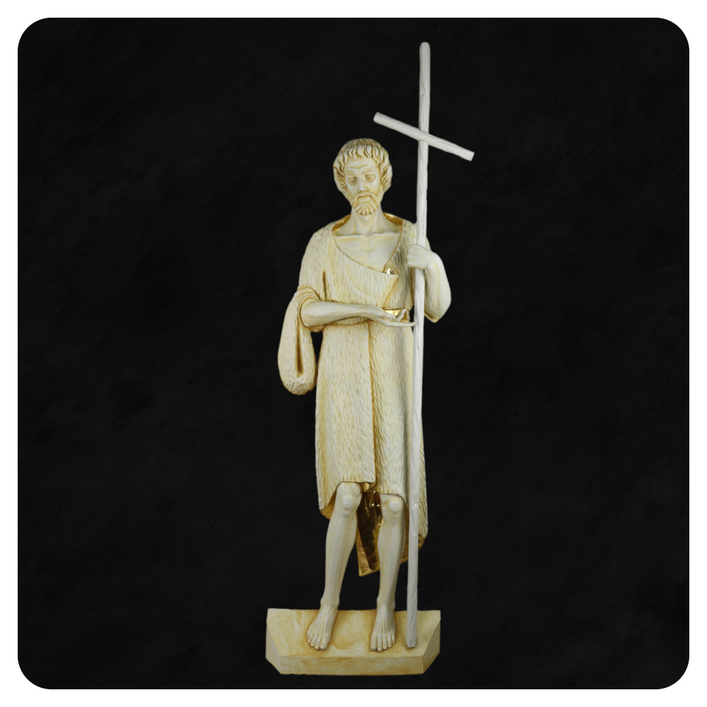 Jan Chrzciciel - rzeźba drewniana, polichromowana