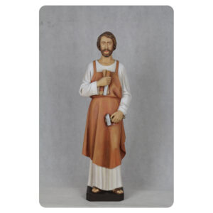 Józef Rzemieślnik - figura wykonana w drewnie, polichromowa