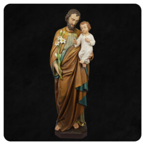 Józef z Dzieckiem - figura drewniana