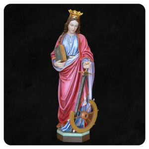 Katarzyna - figura drewniana