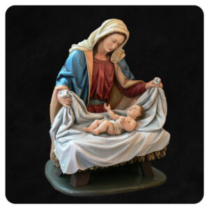 Maryja z Dzieciątkiem - figura do szopki bożonarodzeniowej