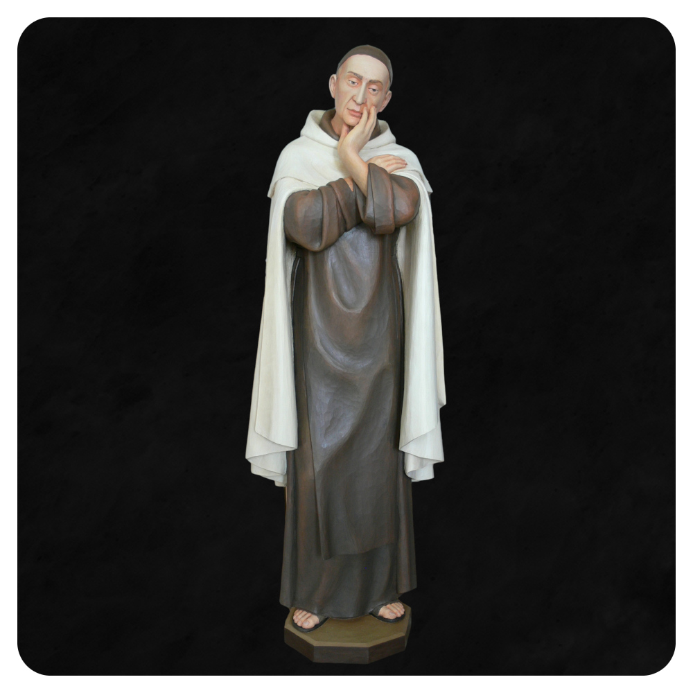 Rafał Kalinowski - rzeźbiona figura z wykonaną polichromią