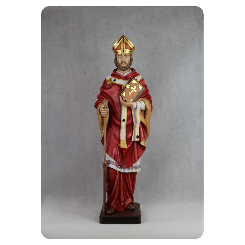 Święty Wojciech - rzeźba patrona Polski wykonana w drewnie lipowym