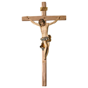 Krzyż z kolorową postacią Chrystusa