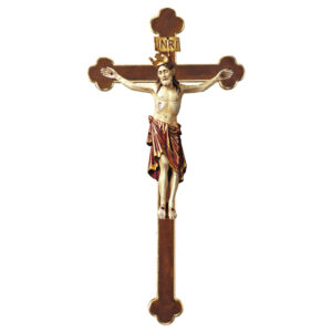 Krucyfiks romański z barokowym krzyżem